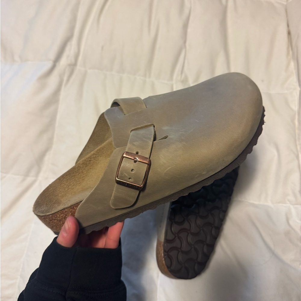 Birkenstock clogs Oiled Leather (Tobacco)